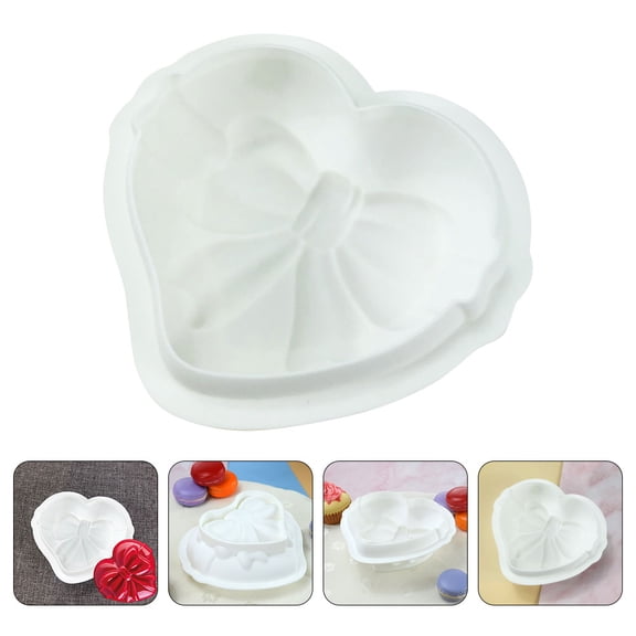 OFFIGAM White Silicone Heart Mold for Candy Making, Chocolate, Baking, Cake Decorating, Crafts and Kitchen Use