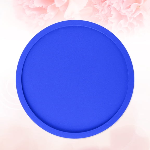 Masteelf  Silicone Coaster Coasters for Drinks with Holder Round Cup Blue