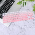 thumbnail image 1 of Masteelf Silicone Pink Keyboard Cover for Protection Easy to Clean Thin Breathable Laptop Accessory 15.6 Inches, 1 of 8