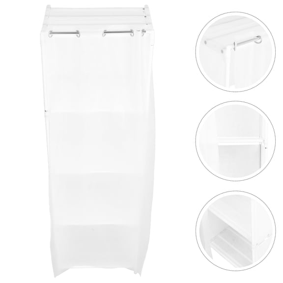 Masteelf Simple Dustproof Wardrobe 125.00X40.00X28.00CM White