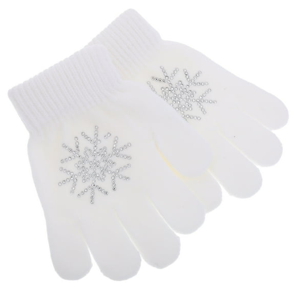 Masteelf  Skating Gloves Skateboard Accessories Non-stick Pattern Mini Wainscoting White