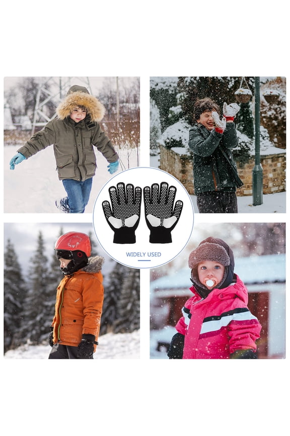 Ski Gloves Girl Child Men and Women 19.60X11.00X1.50CM Black