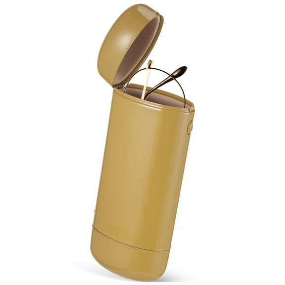 Masteelf Slim Hard Case for Eyeglasses Sunglasses Metal Holder 1 Set Travel Friendly