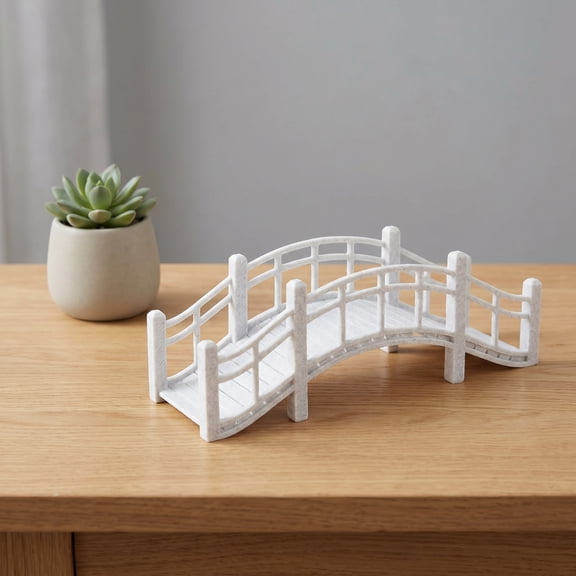 Masteelf Small Bridge For Garden Decor Miniature Bridge Vintage Bridge Model Micro Landscape Bridge Prop Sand Table Layout Bridge Statue Fairy Garden Accessory
