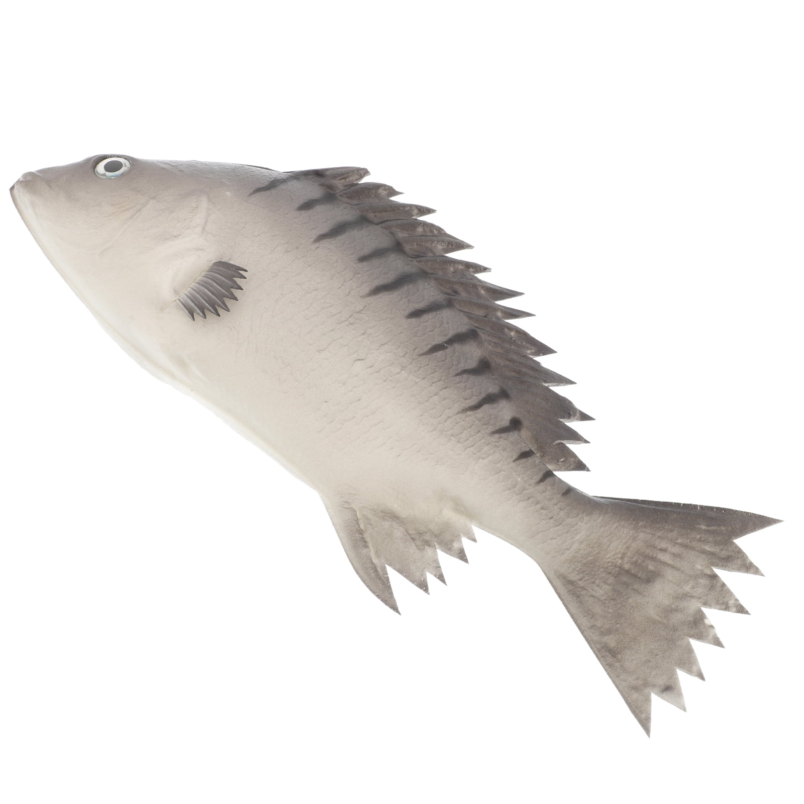 Toddmomy Simulated Fish Fish Figurine Grey Pu 1Pcs Educational Tool ...