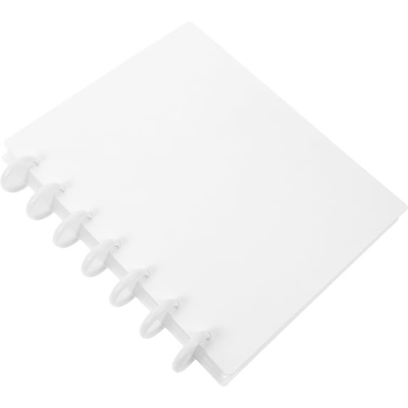 Masteelf Small Scrapbook Mushroom Button Photo Album 20.00X16.00X3.00CM White