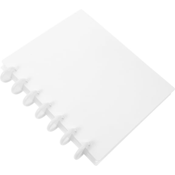 Masteelf Small Scrapbook Mushroom Button Photo Album 20.00X16.00X3.00CM White