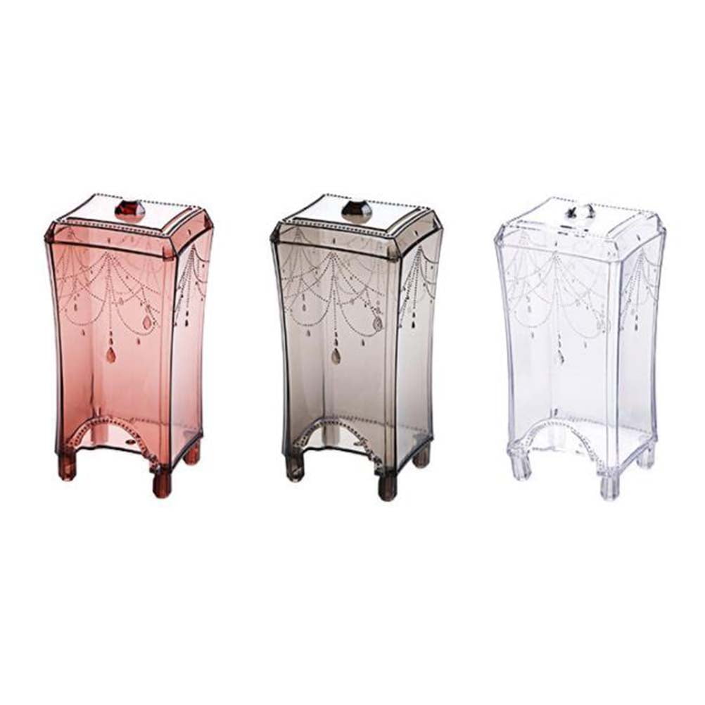 Masteelf White Plastic Square Storage Container for Cotton Pads with ...