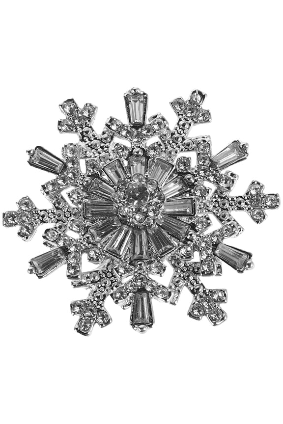Snowflake Brooch For Attire Snowflake Chest Brooch Snowflake Brooches Brooches For Bouquet Pin For Hat Brooch Snowflake Badge For Women