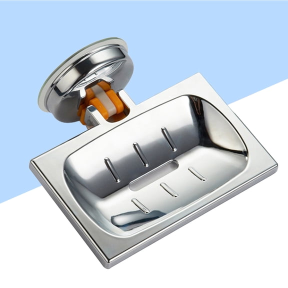 Masteelf Wall Mounted Soap Holder for Shower, Soap Dish and Sponge Tray Rack, Bathroom Accessories Organizer Basket