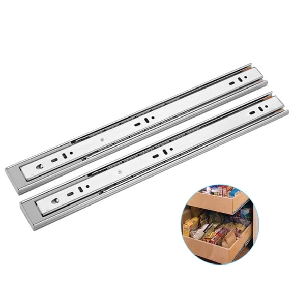 Masteelf Soft Close Drawer Slides with Damping Rails, Smooth Closing Professional Drawer Track Hardware