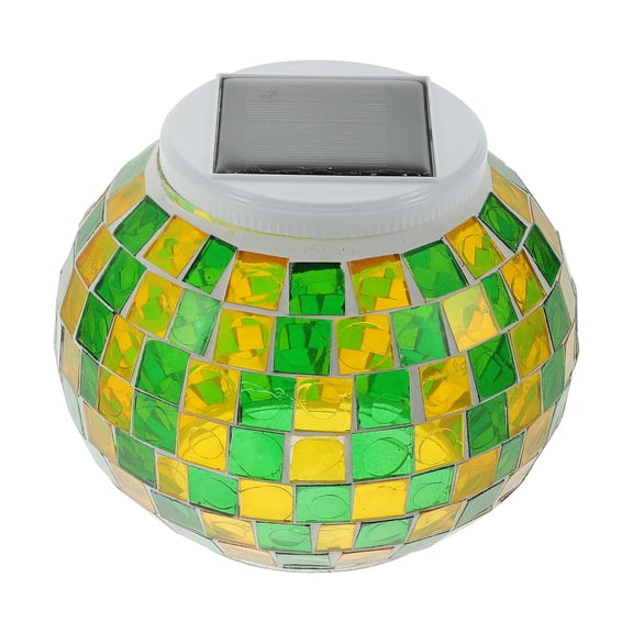 IDEANATEGRATE Solar Ornaments Assorted Color For Garden 1Pack 5.3x5.3x4.1in