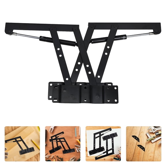 Masteelf Spring Lifting Frame Furniture Lifting Rack 24.5X22X4CM Black