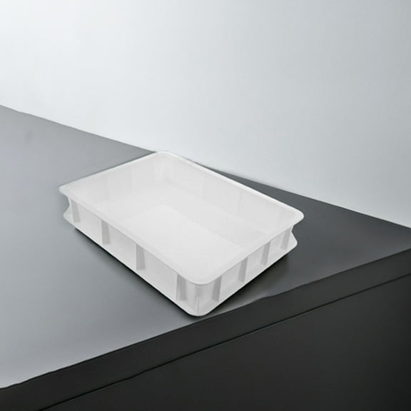 Masteelf Stackable Proofing Tray for Pizza Commercial Bread Proofing Container Reusable Large Capacity Storage Tray No Lid