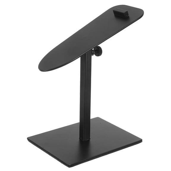 Masteelf Stainless Steel Adjustable Shoe Display Stand Metal Shoe Riser Shoe Organizer Modern Stainless Steel Shoe Riser Height Adjustable Shoe Display Stand