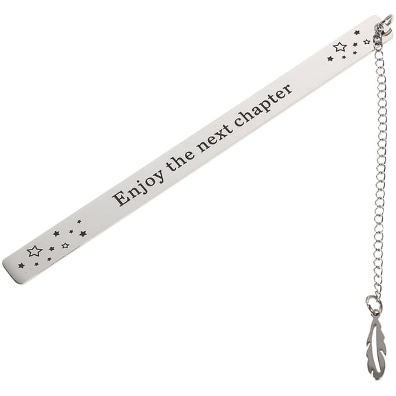 IDEANATEGRATE Leaf Shaped Metal Bookmark Silver for Women Men Kids Family Friends Reading 1Pack