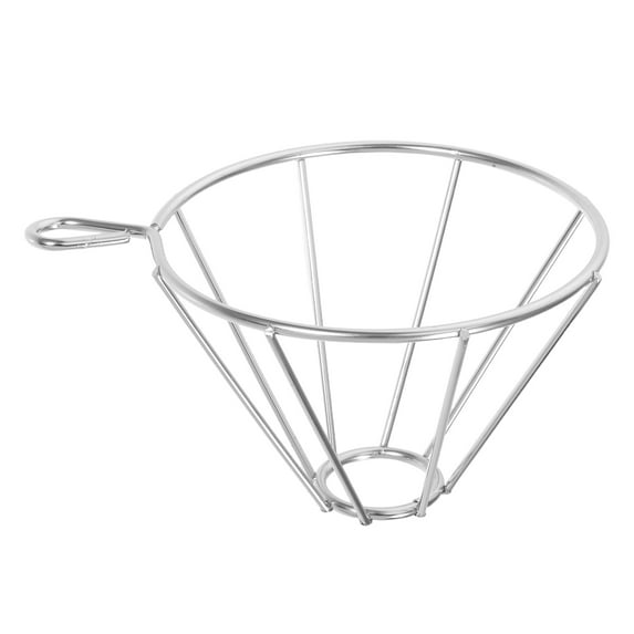 Masteelf Stainless Steel Coffee Filter Funnel Coffee Drip Stand Paper Filters Funnel Coffee Station Accessories for Cafe Shop and Home