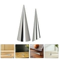 thumbnail image 1 of Masteelf Stainless Steel Conical Cream Horn Molds for Baking Pastry Tools NonStick Easy to Clean Silver, 1 of 7