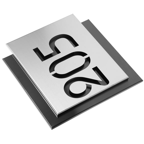 Masteelf Stainless Steel Door Number Sign Modern Address Number Plaque Address Sign Number Plaque Door Number Plaque For House Door
