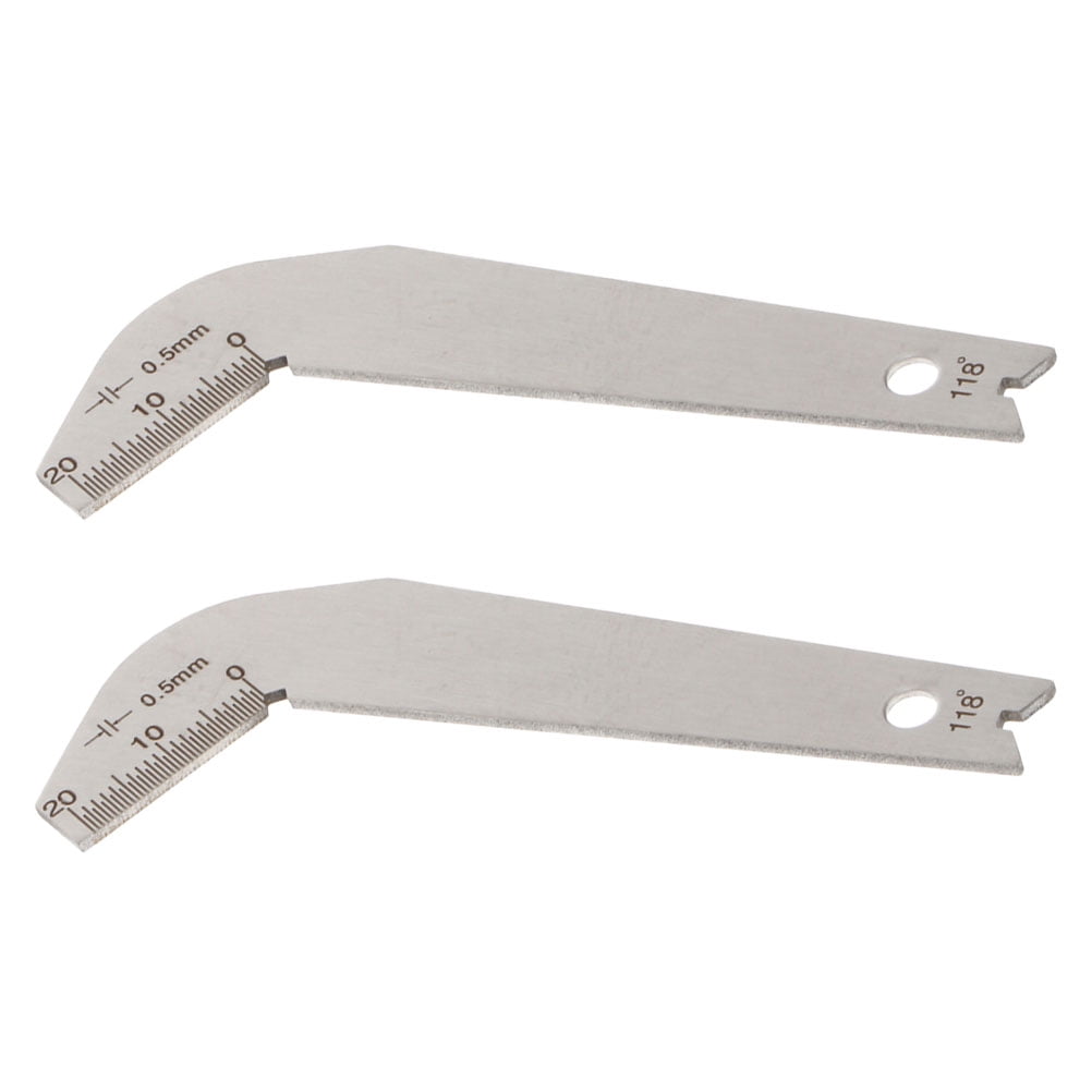 Mekkis Stainless Steel Twist Drill Gauge With Acute Angle Of 118 Up To 50 Mm 2 Diameter Drill 2850345617930