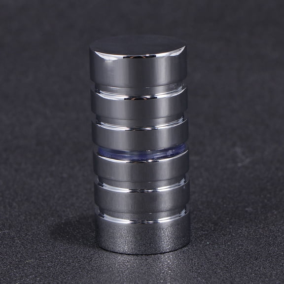 Masteelf Stainless Steel Glass Door Knob for Cabinet Furniture Silver Single Hole Handle 30x30