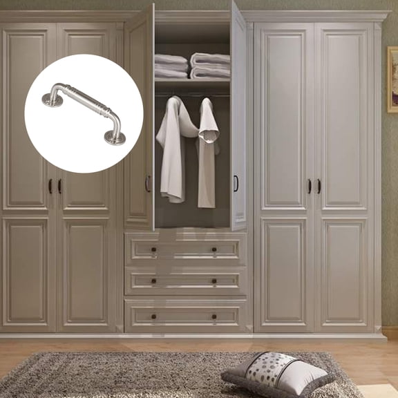 Masteelf Stainless Steel Cabinet Handles with Smooth , Drawer Pulls for Kitchen and Furniture
