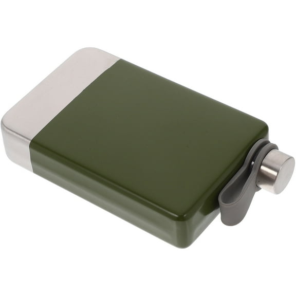 Masteelf Stainless Steel Hip Flask Outdoor Portable Flat Bottle Compact Metal Whiskey Flask for Travel Camping Hiking and Daily Use