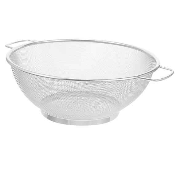 Masteelf Stainless Steel Mesh Strainer Basket With Dual Handles Fine Mesh Colander Deep Frying Oil Filtering And Draining Basket For Home Restaurant And Fast Food 18 cm