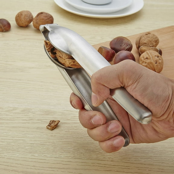 Masteelf Stainless Steel Nutcracker and Multi-Use Pliers for with Shell, Keeps Nutmeat Intact, Finish