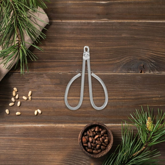 Masteelf Stainless Steel Nut Sheller Cutter Clips Chestnut Walnut Opener Pliers Nut Shells Pine Nut Peeler Pistachio Shell Opener for Kitchen Debarking Tools