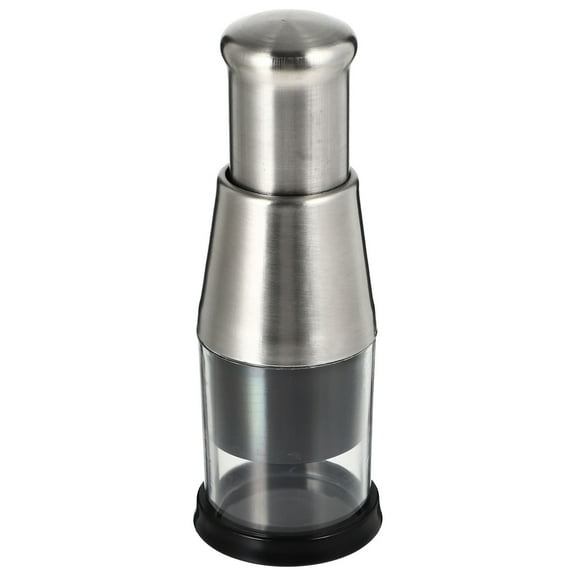 Masteelf Stainless Steel Vegetable Cutter Black Kitchen Tool for Slicing and Chopping