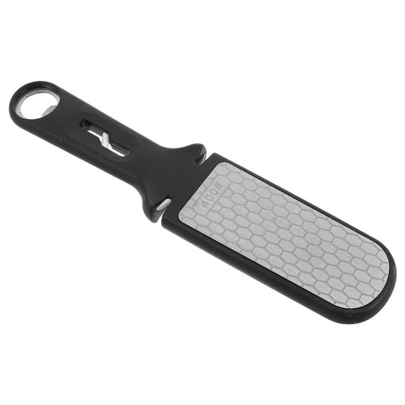 Masteelf Stainless Steel Sharpening Stone Multifunctional Sharpener Whetstone Set Kitchen Sharpener Stone Wet Stones For Sharping Black