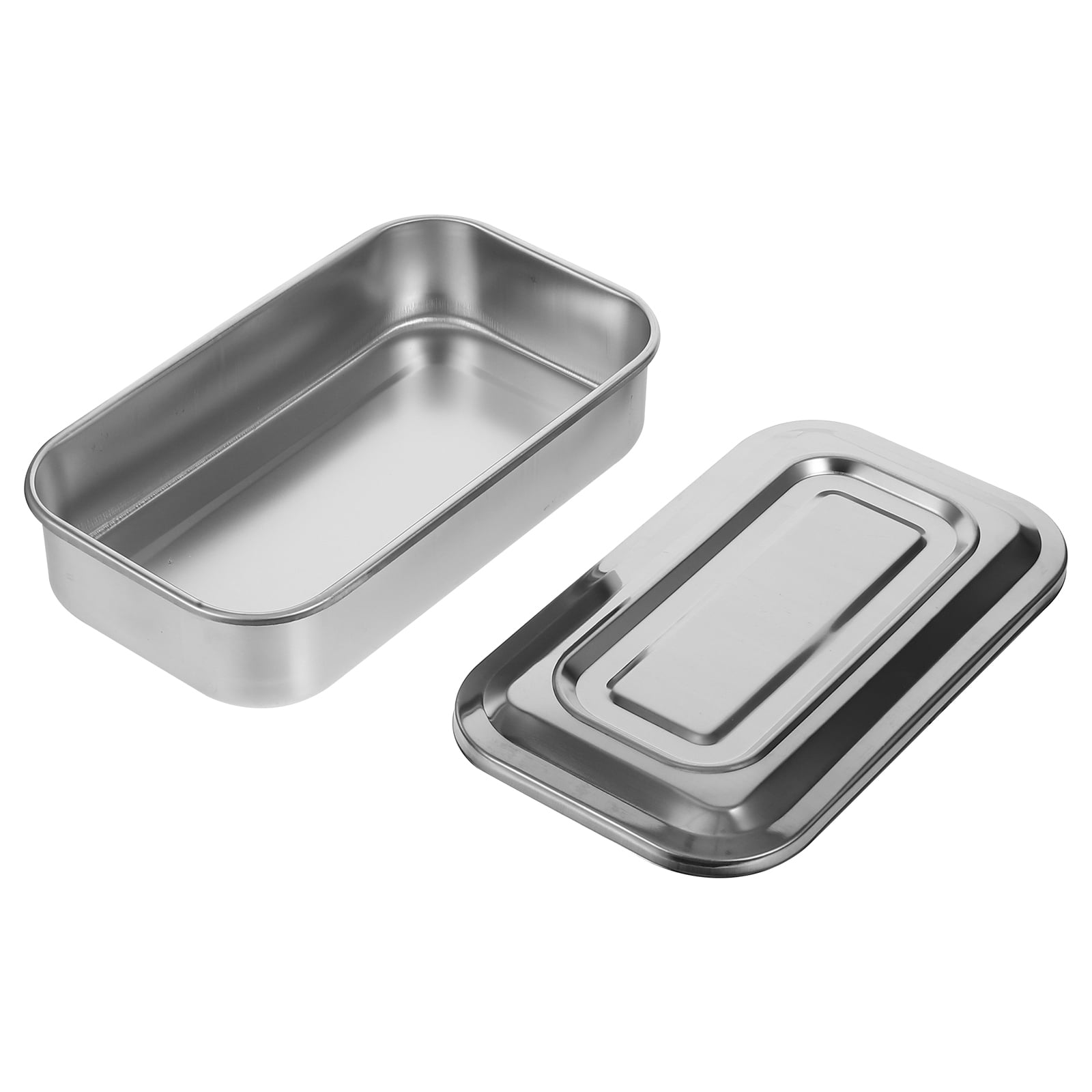 Masteelf Stainless Steel Tray 8 Inch Tray Metal Trays Instrument Tray Organizer Emesis Tray for Dentist Salon