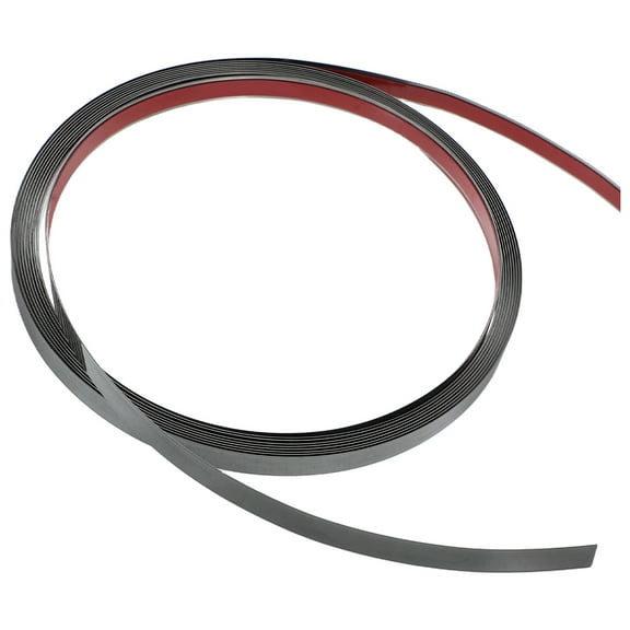 Masteelf Stainless Steel Peel and Stick Trim for Ceiling and Wall Edging, Decorative Molding Strip for Home and Commercial Mirror Frames