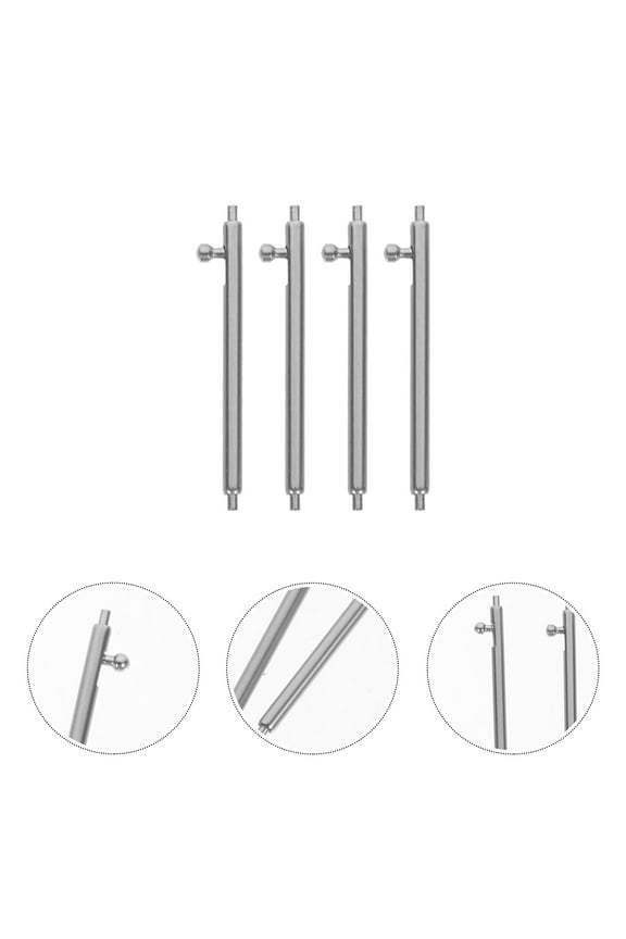 Stainless Steel Watch Band Pins for Easy Spring Bar Removal and Fitting Silver Pieces