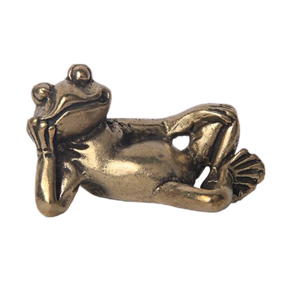 Masteelf Statue Frog Ornaments Outdoor Ornament Frogs Ornament 4.25x3cm