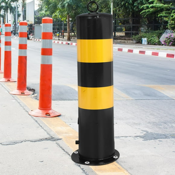 Masteelf Steel Traffic Safety Bollards for Road and Parking Use 3.5in x 52.4in