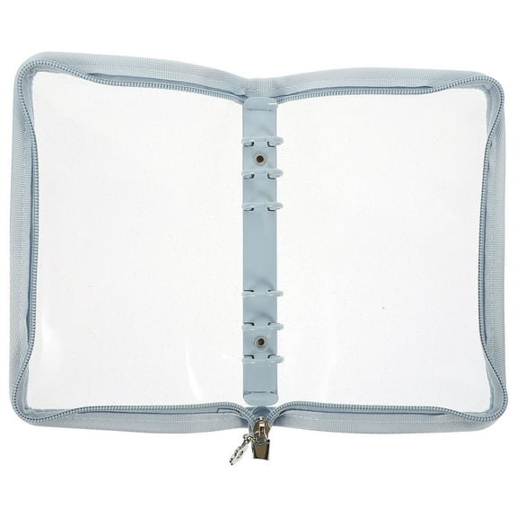 Masteelf Sticker Loose-leaf Ledger Binder Notebook Shell Office Travel 21X14CM Sky-blue