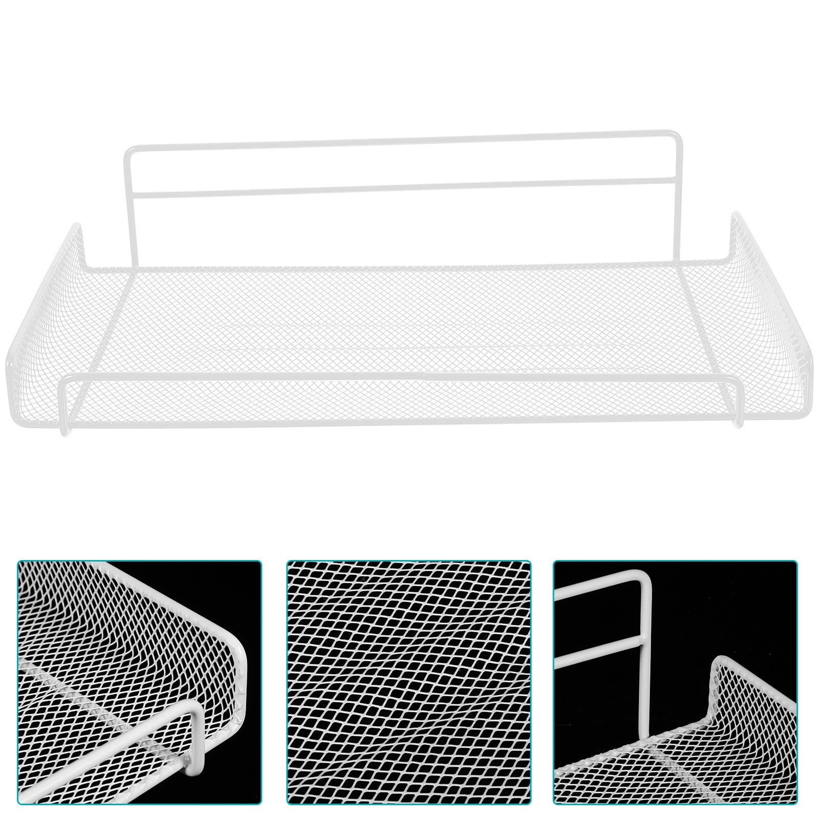 Masteelf White Storage Shelves with Router Organizer and Shelf Covers ...