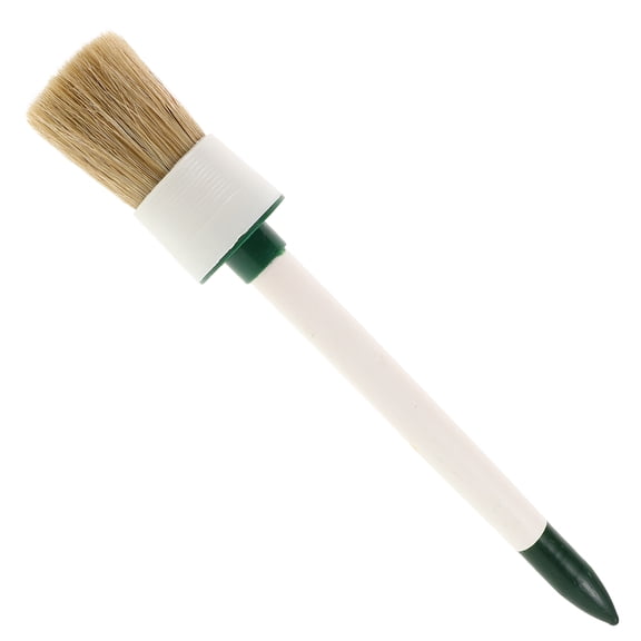 Masteelf Straight Curved Applicator Brush Bristles Brush for Paste Style Tire Mounting Car Detailing Brush Set Interior Accessories