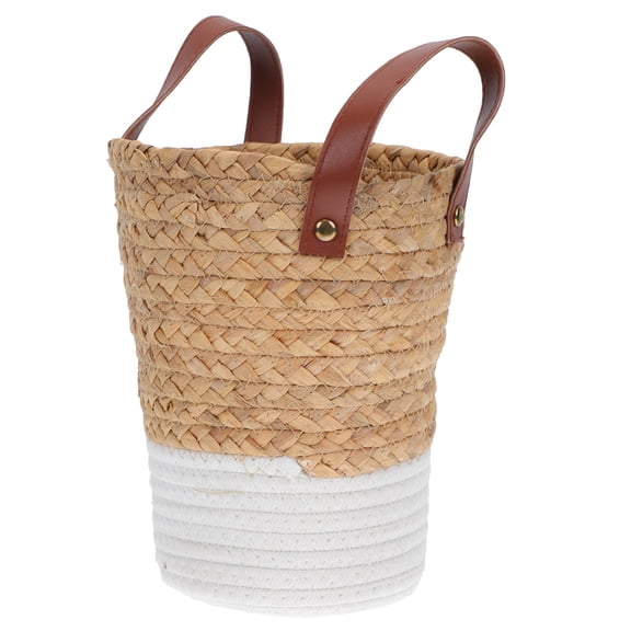 Masteelf Straw Basket Environmentally Friendly Baby Shopping