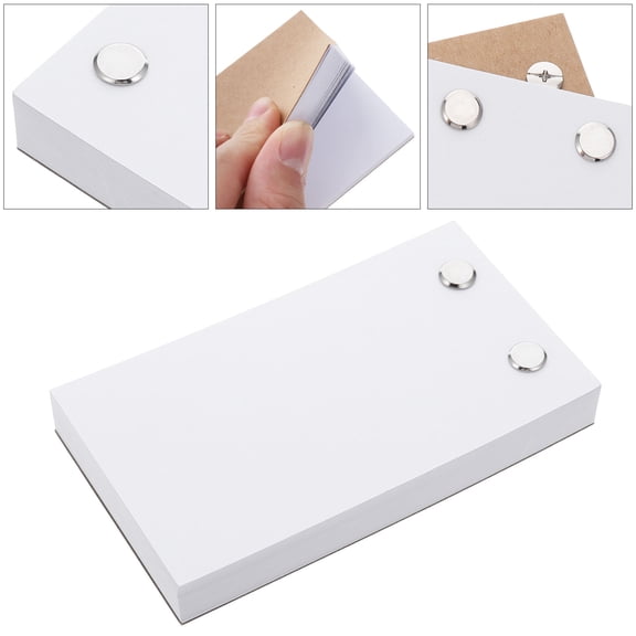Masteelf Student Notebook with Practical Schedule Book for Home White Paper Lightweight Portable Memo Tool 4pcs