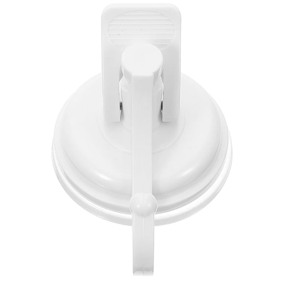 White Suction Cup Hook for Bathroom and Kitchen Storage Use ABS 4 Pieces