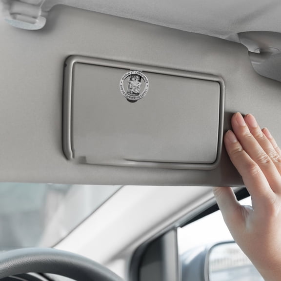 Masteelf Sun Visor Clip For Car Zinc Alloy Safety Bless Clip Essential Car Interior Accessory For Safe Driving Metal Clip For Car Visor