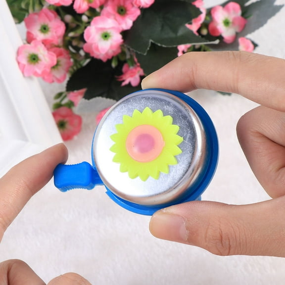 Masteelf Sunflower Bike Bell Kids Bike Bells Cycling Bell Ring Horn Alarm Children Boys Girls(Blue)