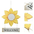 thumbnail image 1 of Masteelf Sunflower Welcome Sign Wooden Front Porch Decor Farmhouse Summer Decor Rustic Pendant, 1 of 8