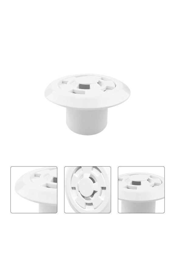 Swimming Pool Main Drain Outlet with AntiBlocking Grille for Ship Use Made of ABS White