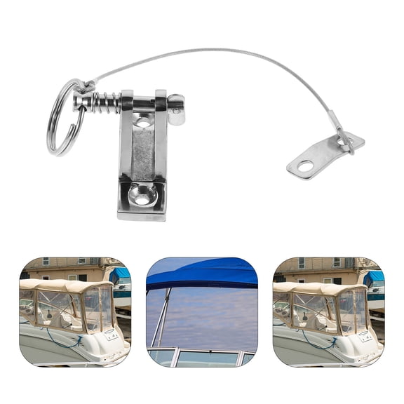 Masteelf Swivel Deck Hinge for Marine Use, Adjustable Boat Hinge, Stainless Steel Quick Release Hardware for Yacht and Boat Bimini Top