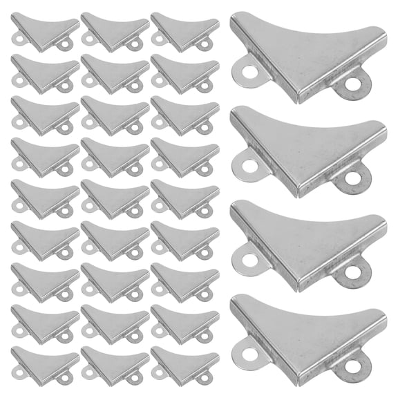 SWETRACE Metal L-Shaped Corner Braces 1 Set Iron Triangle Frame Protectors for Wooden Boxes and Picture Frames