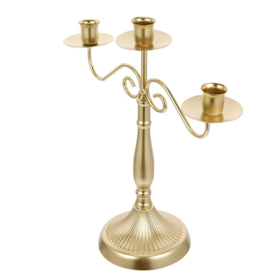 Masteelf Tabletop Candlestick Ornament Multi-head Antique Candelabrum Candle Holder